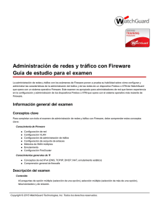 Administración de redes y tráfico con Fireware Guía