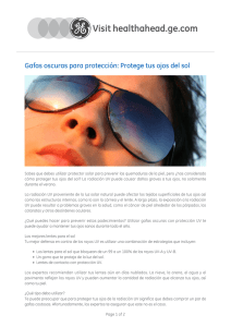 Gafas oscuras para protección: Protege tus ojos del sol