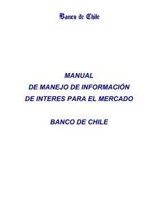 Manual de Manejo de Información de Interés para el Mercado de