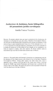 Instituciones de Justiniano, fuente bibliográfica del