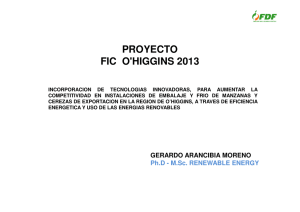 Proyecto FIC O`Higgins 2013