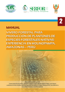 manual vivero forestal para producción de plantones de especies