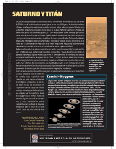 saturno y titán - SEA | Sociedad Española de Astronomía