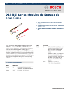 DS7457i Series Módulos de Entrada de Zona Única