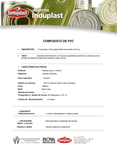 Ficha técnica compuesto de PVC