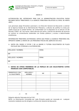 Modelo De Autorización Del Interesado Para Que Una Administración