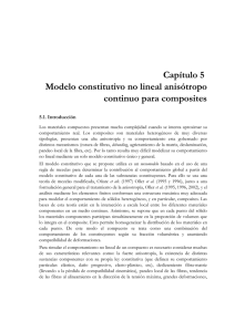 Capítulo 5 Modelo constitutivo no lineal anisótropo continuo para