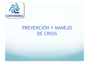 prevención y manejo de crisis