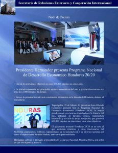 documento - Secretaría de Relaciones Exteriores de Honduras