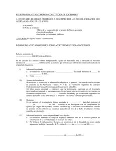 registro publico de comercio: constitucion de sociedades 1