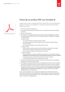 Firma de un archivo PDF con Acrobat XI