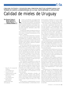 Calidad de mieles de Uruguay