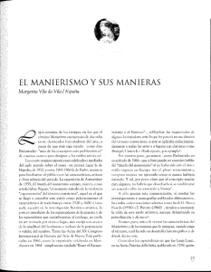 EL MANIERISMO y SUS MANIERAS