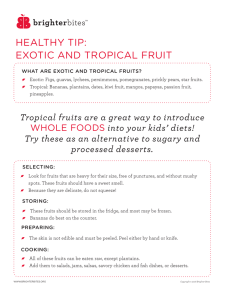 healthy tip: exotic and tropical fruit
