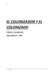EL COLONIZADOR Y EL COLONIZADO