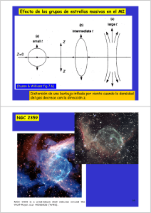 Efecto de los grupos de estrellas masivas en el MI NGC 2359