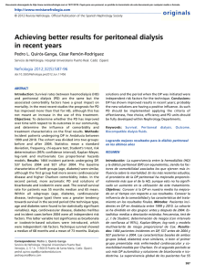 Achieving better results for peritoneal dialysis in recent years
