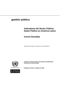 Indicadores del Sector Público: Gasto Público en América Latina