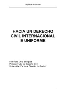 Hacia un Derecho civil internacional e uniforme