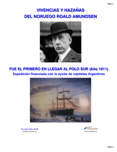 vivencias y hazañas del noruego roald amundsen