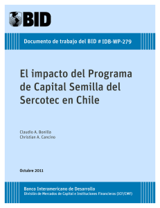 El impacto del Programa de Capital Semilla del Sercotec en Chile