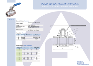 válvula de bola 2 piezas pn63 rosca gas ball valve 2