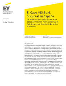 El Caso ING Bank Sucursal en España
