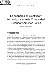 La cooperación científica y tecnológica entre la Comunidad