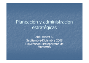 Planeación y Administración Estratégicas