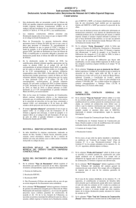 ANEXO N° 2 Instrucciones Formulario 1842 Declaración Jurada