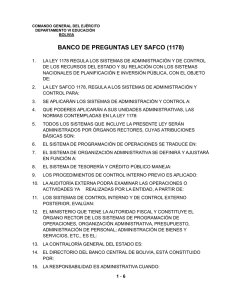 BANCO DE PREGUNTAS LEY SAFCO (1178)