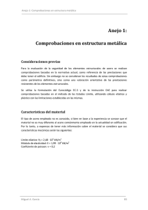 Anejo 1: Comprobaciones en estructura metálica