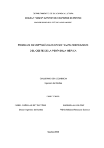 Modelos silvopascícolas en sistemas adehesados del