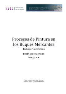 Procesos de Pintura en los Buques Mercantes