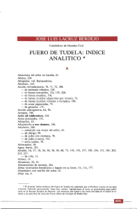 Índice analítico. Lacruz Berdejo, José Luis