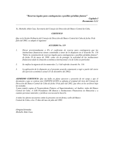 Acuerdo No.119 Constitución de reservas legales y posibles