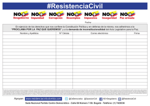 #ResistenciaCivil - Centro Democratico