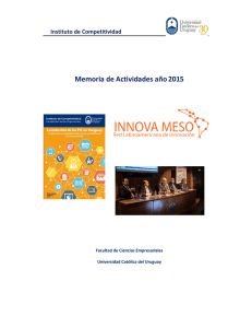 IC actividades año 2015 - Universidad Católica del Uruguay