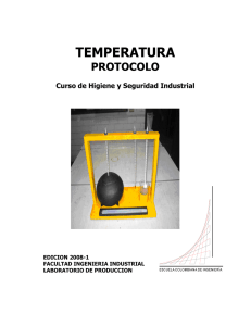 Temperatura - Escuela Colombiana de Ingeniería