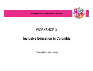 Inclusive Education in Colombia - International Bureau of Education