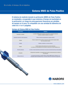 Sistema MWD de Pulso Positivo