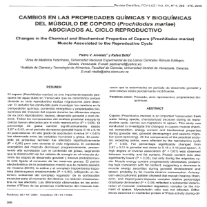 cambios en las propiedades químicas y bioquímicas