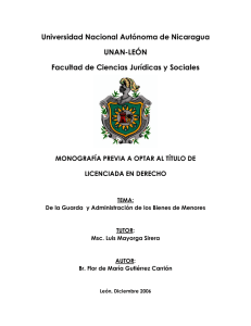 instituciones de guarda - Universidad Nacional Autónoma de