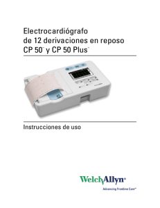 Electrocardiógrafo CP 50, Instrucciones de uso