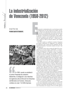 La industrialización de Venezuela (1958