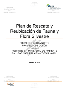 Plan de Rescate y Reubicación de Fauna y Flora Silvestre
