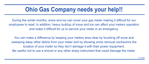Ohio Gas Company needs your help!!