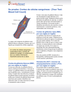 Su prueba: Conteo de células sanguíneas - [Your