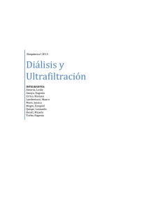 Diálisis y Ultrafiltración
