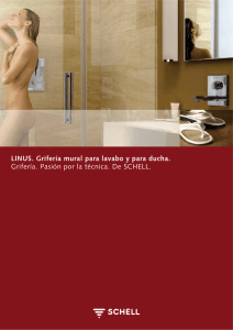 4. Grifería mural para lavabo y ducha Linus